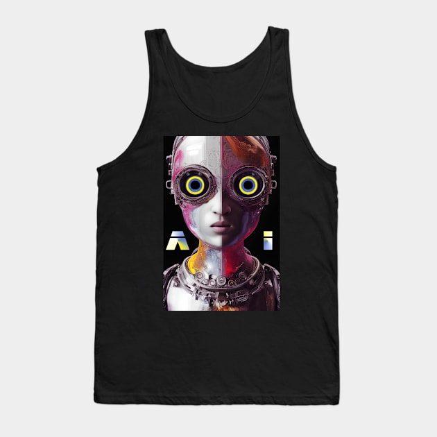 AI at the forefront of progress Tank Top by Aleksandar NIkolic